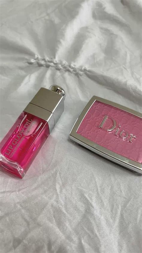 dior lip oil and blush|Dior Lip Oil aesthetic.